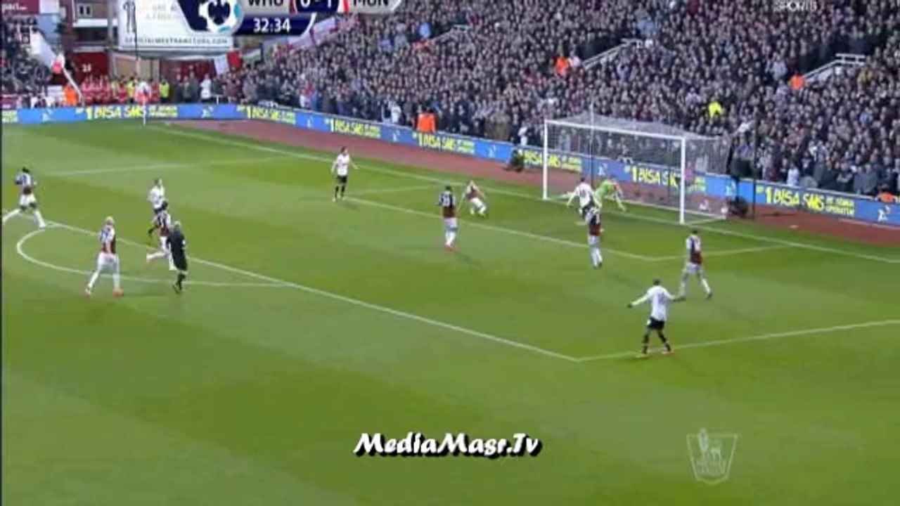 ويستهام يونايتد 0-2 مانشستر يونايتد - الأسبوع 31 - 22/3/2014