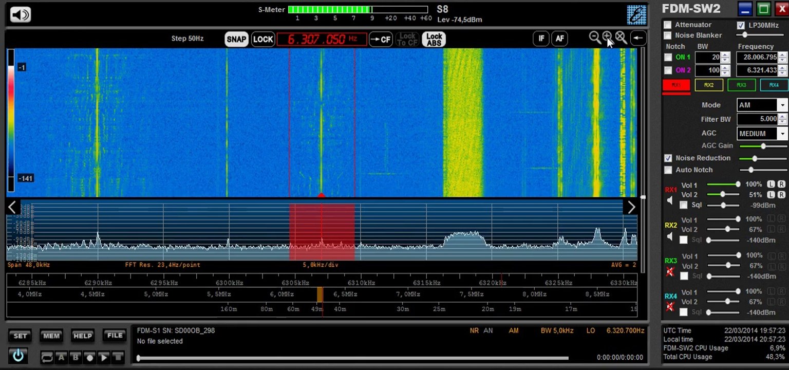 6307 kHz Radio Altrex studio 03-22-14