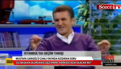 Sarıgül canlı yayında sinirlendi