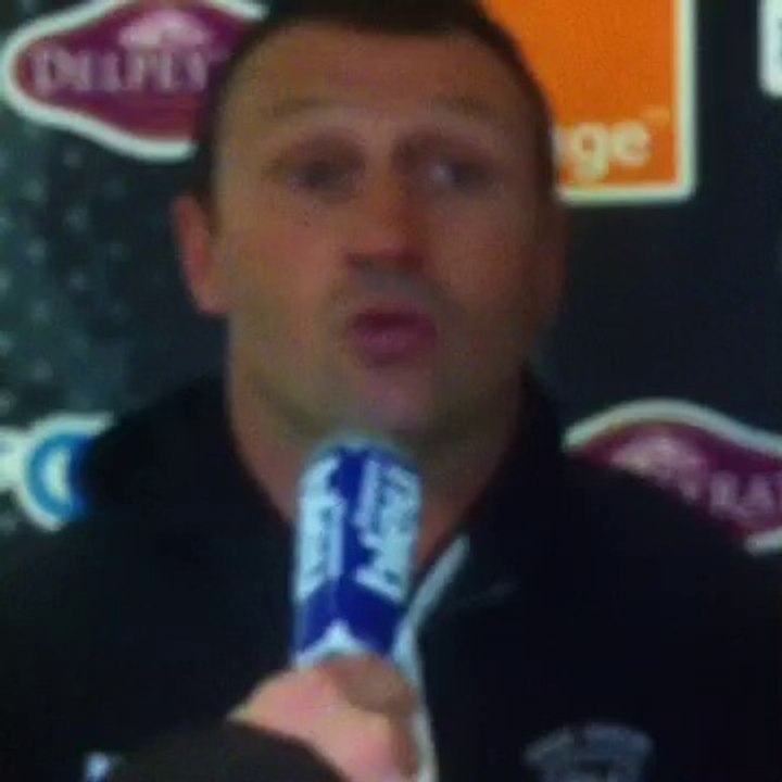 Itw Christophe Laussucq après match SMR/USBPA