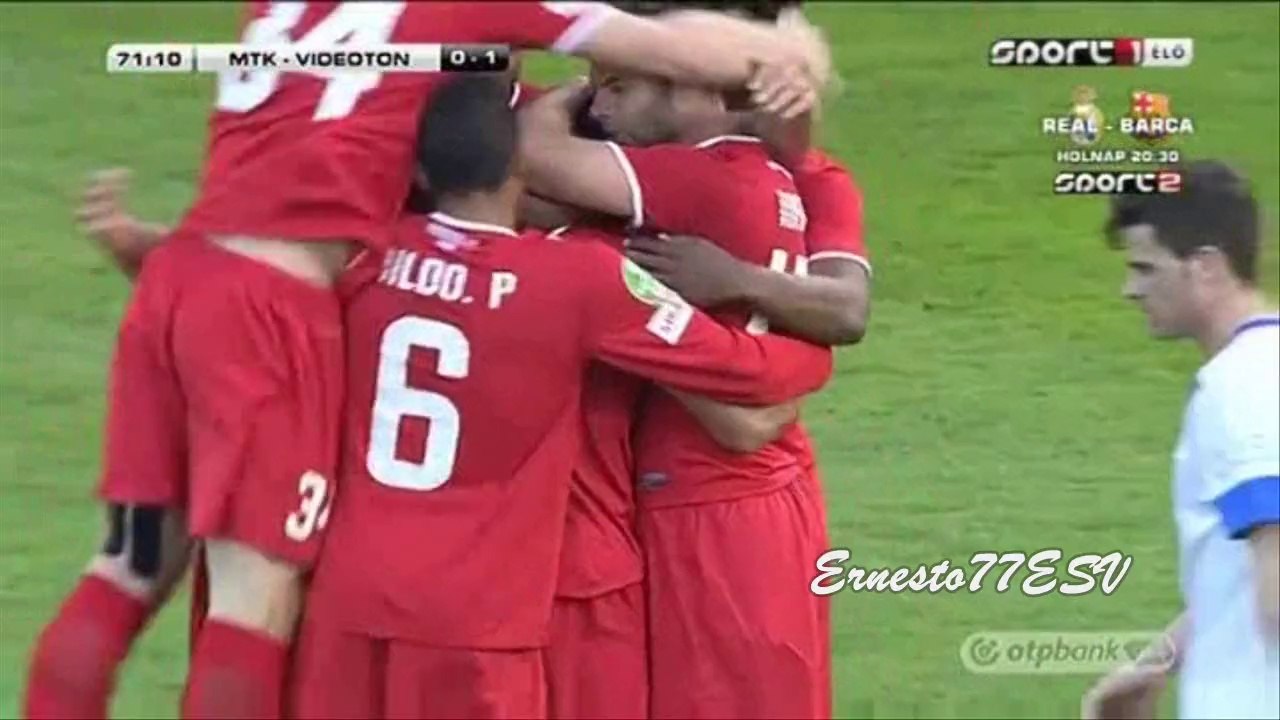 Golazo de Arturo Alvarez vs MTK Budapest 1-2 Videoton FC -Liga OTP Bank NB I