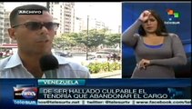 Venezuela: alcalde de Chacao ha instigado a cometer actos vandálicos