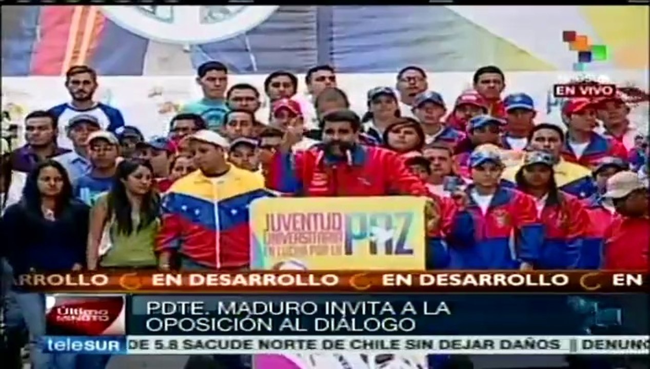 Nicolás Maduro reitera llamado al diálogo a estudiantes opositores