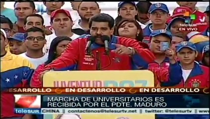 Pdte. Maduro denuncia quema de 15 recintos universitarios