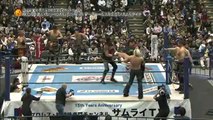 Ten-Koji (Hiroyoshi Tenzan & Satoshi Kojima), KUSHIDA & BUSHI vs. Suzuki-gun (Lance Archer, Davey Boy Smith Jr., TAKA Michinoku & Taichi) (NJPW)