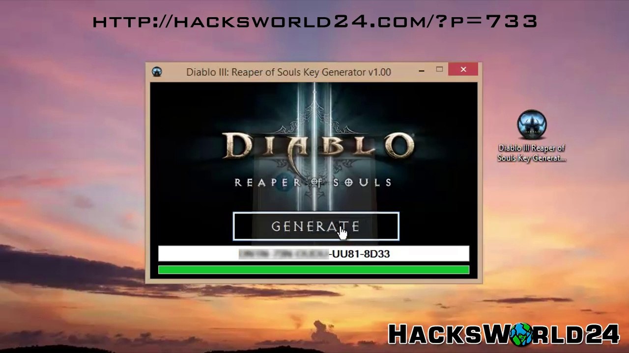 Diablo III: Reaper of Souls Key, Code Generator v1.00 [PC] --Download--