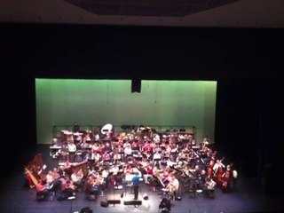 Orchestra rehearsing at Equinoxe Theatre Chateauroux