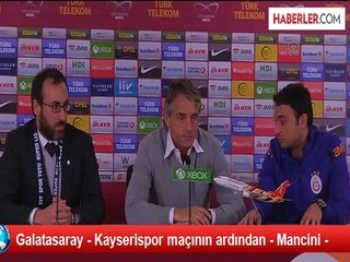 Galatasaray - Kayserispor maçının ardından - Mancini -