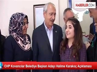 CHP Kovancılar Belediye Başkan Adayı Halime Karakoç Açıklaması