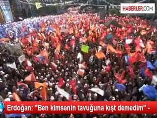 Erdoğan: "Ben kimsenin tavuğuna kışt demedim" -