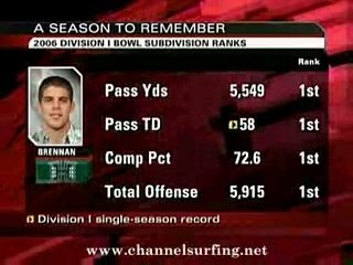 Colt Brennan breaks TD Record