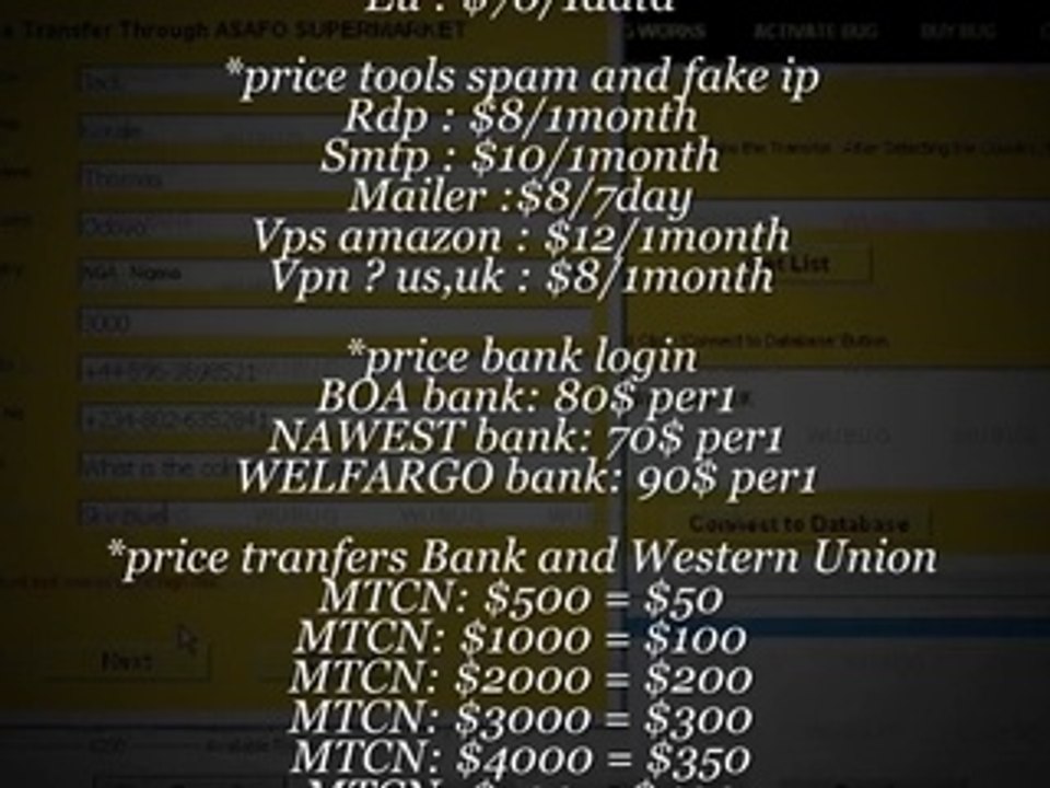 HOT!HOT!HOT!SELL CVV ,PAYPAL, DUM TRACK1&2, SMTP, RPD, BANK LOGIN