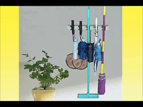 Jenna's Garage Organizer Mop Broom Tools Holder