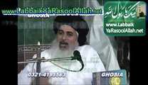 Allama Khadim Hussain Rizvi Sahib Bayan.