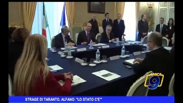 Strage di Taranto, Alfano: lo Stato c'è
