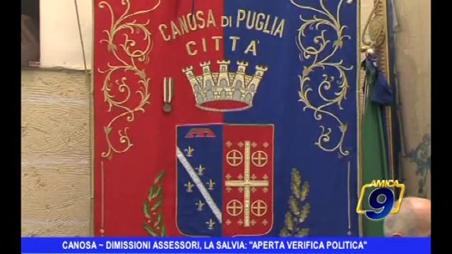 Canosa | Dimissioni Assessori, La Salvia: aperta verifica politica
