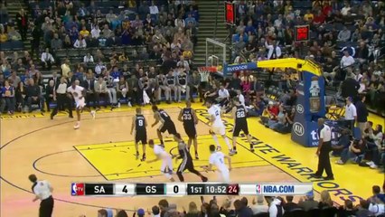 Stephen Curry crossover sur Tony Parker