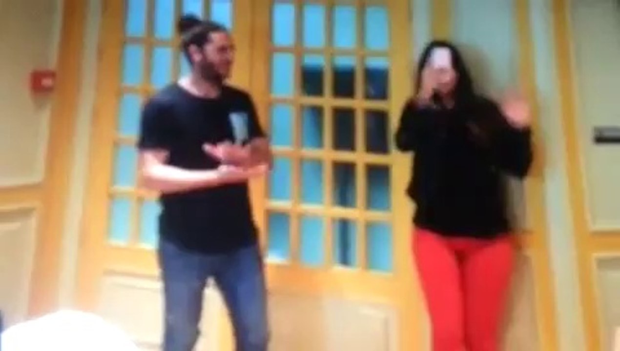 Entrada de Kris y Sonia a la Cena de Extremadura