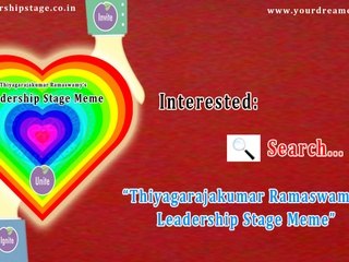 Thiyagarajakumar Ramaswamy's Leadership Stage Meme - IT Infrastructure Leader -You Can Lead, But Are You a Good Follower?