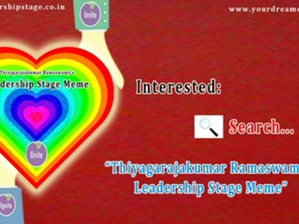 Thiyagarajakumar Ramaswamy's Leadership Stage Meme - Start to Lead Technology Leader -You Can Lead, But Are You a Good Follower?