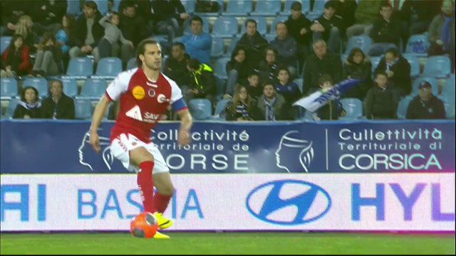But Gianni BRUNO (42ème) - SC Bastia - Stade de Reims - (2-0) - 22/03/14 - (SCB-SdR)