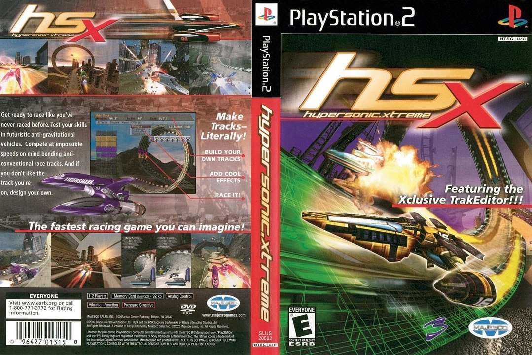 HSX Hypersonic.Xtreme HD on PCSX2 Emulator (Widescreen)