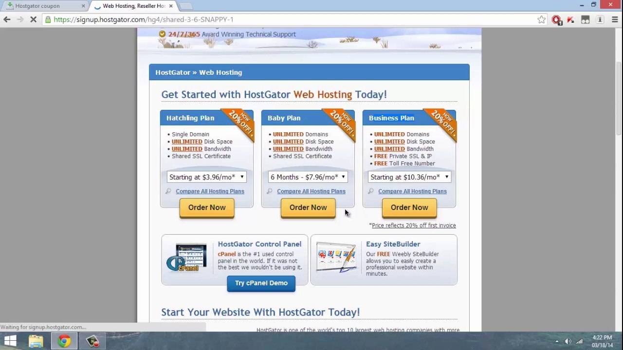 Hostgator Coupon Code 6 Months Only 1 Cent