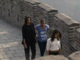 Chine : Michelle Obama visite la Grande Muraille avec ses filles
