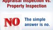 Chicago Appraiser - Appraisal Inspection vs Property Inspect