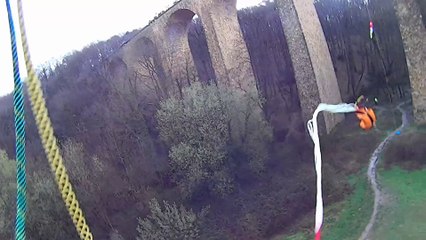 Tyrolienne lancer parachute de secours