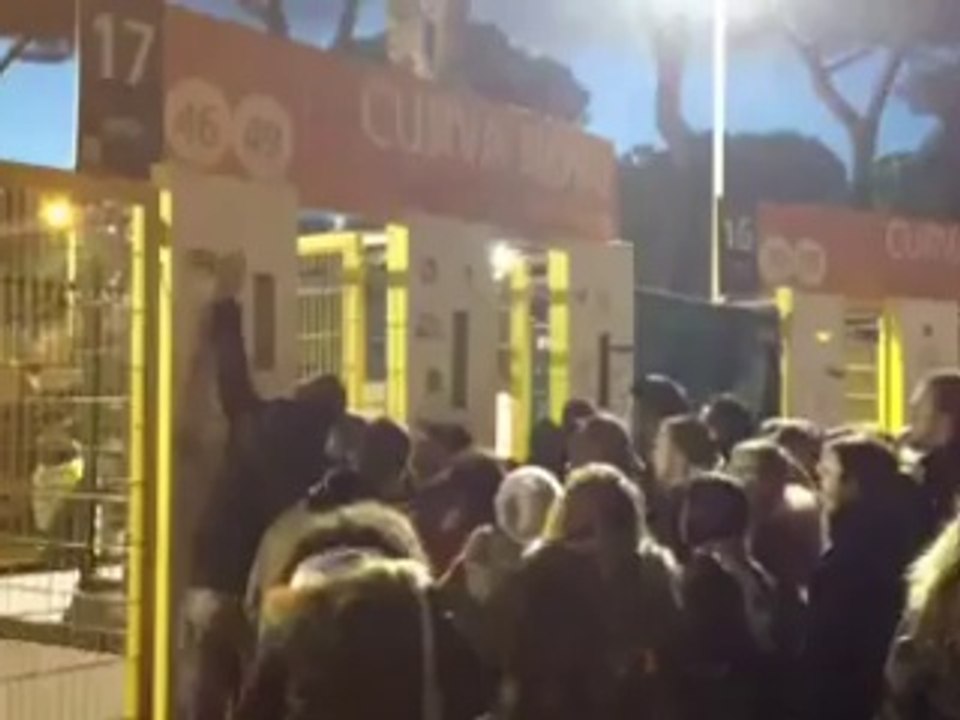 Protesta Lazio - Milan