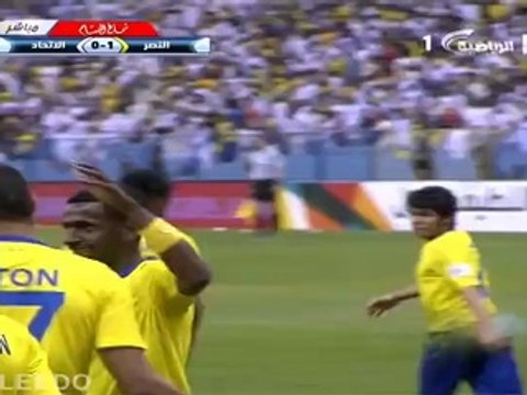 هدف النصر الاول على الاتحاد دوري جميل الجوله 24