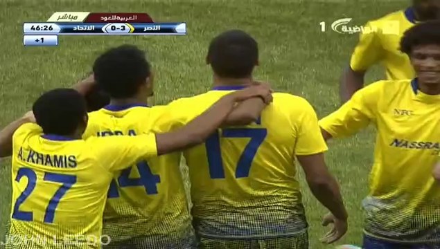 هدف النصر الثالث على الاتحاد دوري جميل الجوله 24
