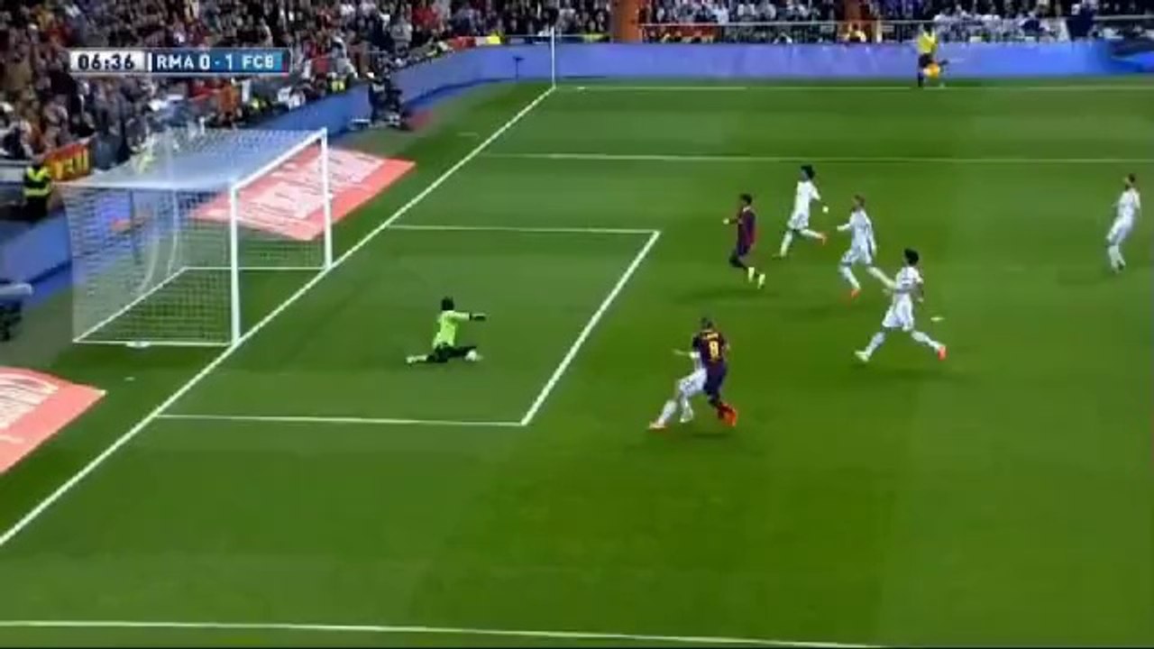 Real Madryt - FC Barcelona (0-1) Iniesta Goal (23.03.2014)