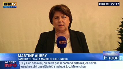 "La droite a banalisé les thèses du Front national" selon Aubry