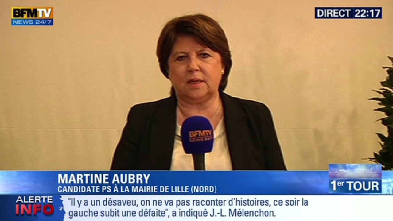 "La droite a banalisé les thèses du Front national" selon Aubry