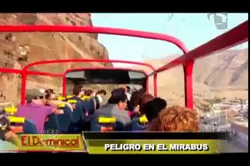 Peligro en el Mirabus: irregularidades y desorden en ruta turística