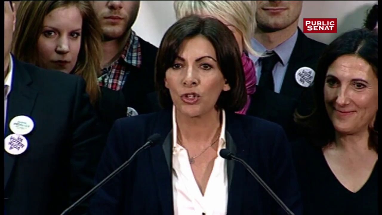Anne Hidalgo : "je me réjouis que la gauche soit en tête à Paris"