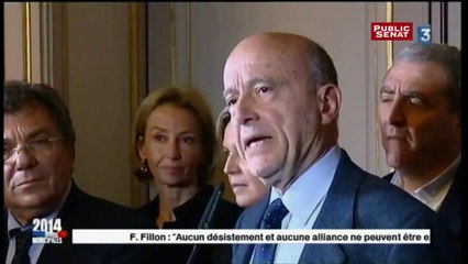 Alain Juppé : "aucun accord d'aucune sorte n'est envisageable avec le FN"