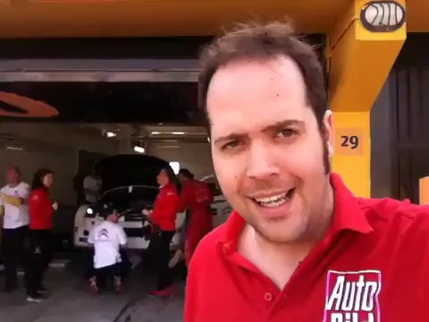 En el box de Citroen en el WTCC