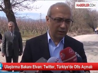 Ulaştırma Bakanı Elvan: Twitter, Türkiye'de Ofis Açmalı