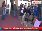 Üniversiteliler Köy Çocukları İçin Kalem Topladı