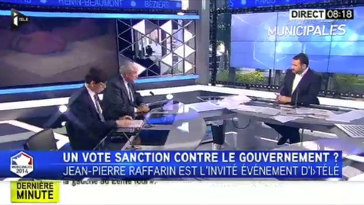 Municipales : "C'est un vote de colère", selon Jean-Pierre Raffarin