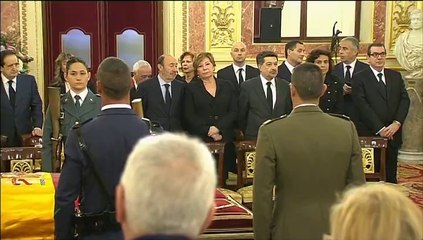 Los restos mortales de Adolfo Suárez, en el Congreso de los Diputados