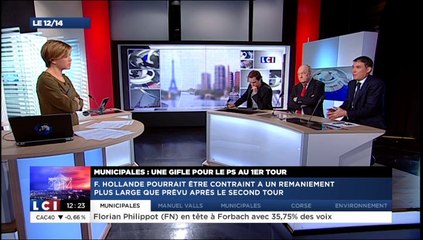 24/03/2014 Olivier Faure réagit sur LCI au résultat des élections municipales