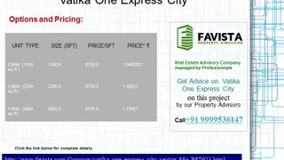 Vatika One Express City Construction Update Call @ 09999536147 In Gurgaon
