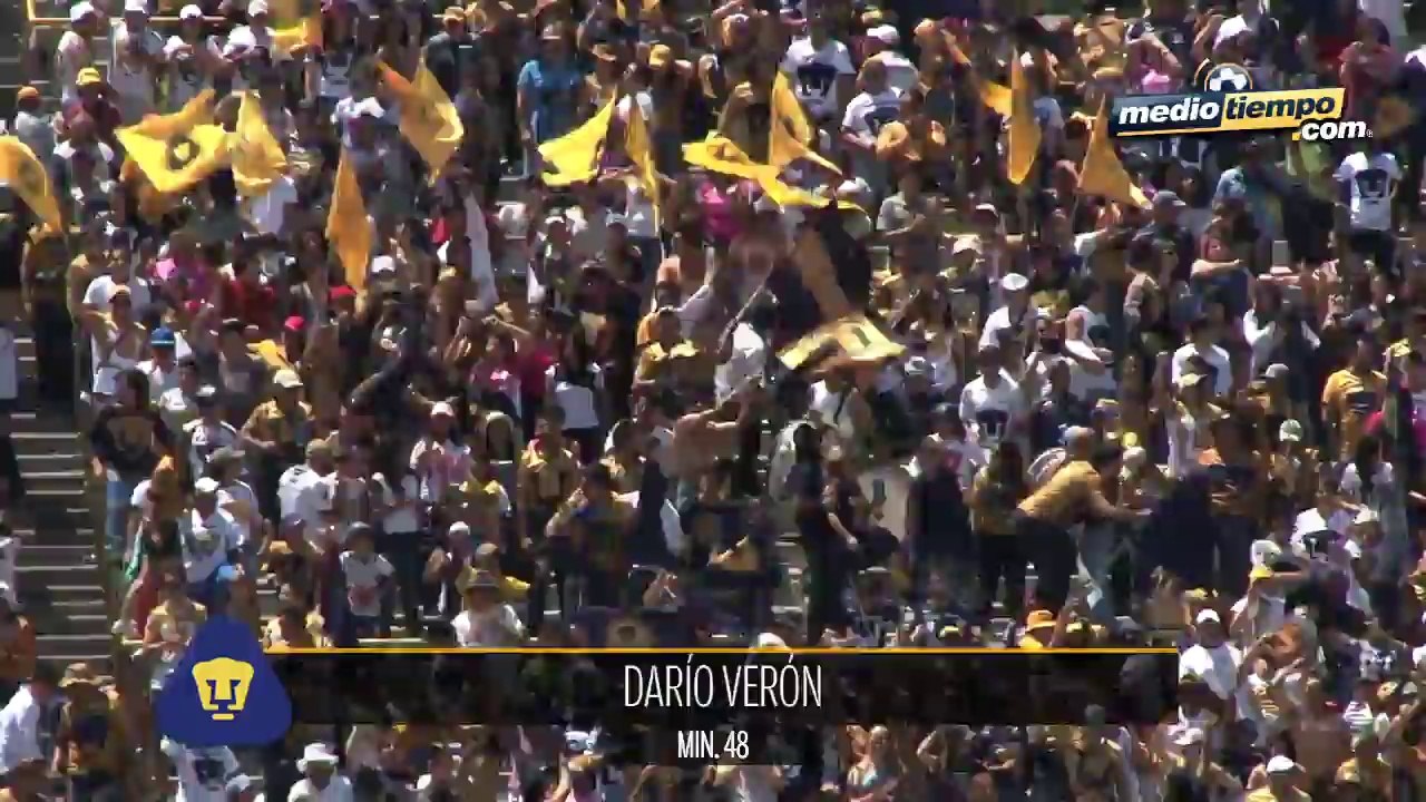 Pumas 1 - 2 Monterrey... Darío Verón 'regaló' triunfo a Rayados