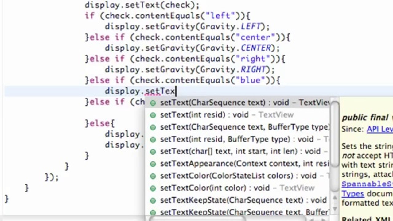 030 - Setting Color of a TextView in Android Java