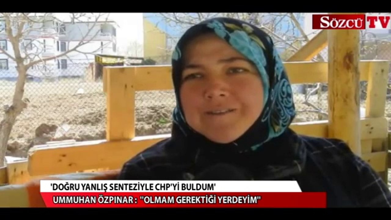 'Doğru yanlış senteziyle CHP'yi buldum'