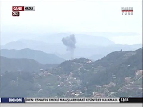 L’avion syrien abattu en direct à la télévision turque